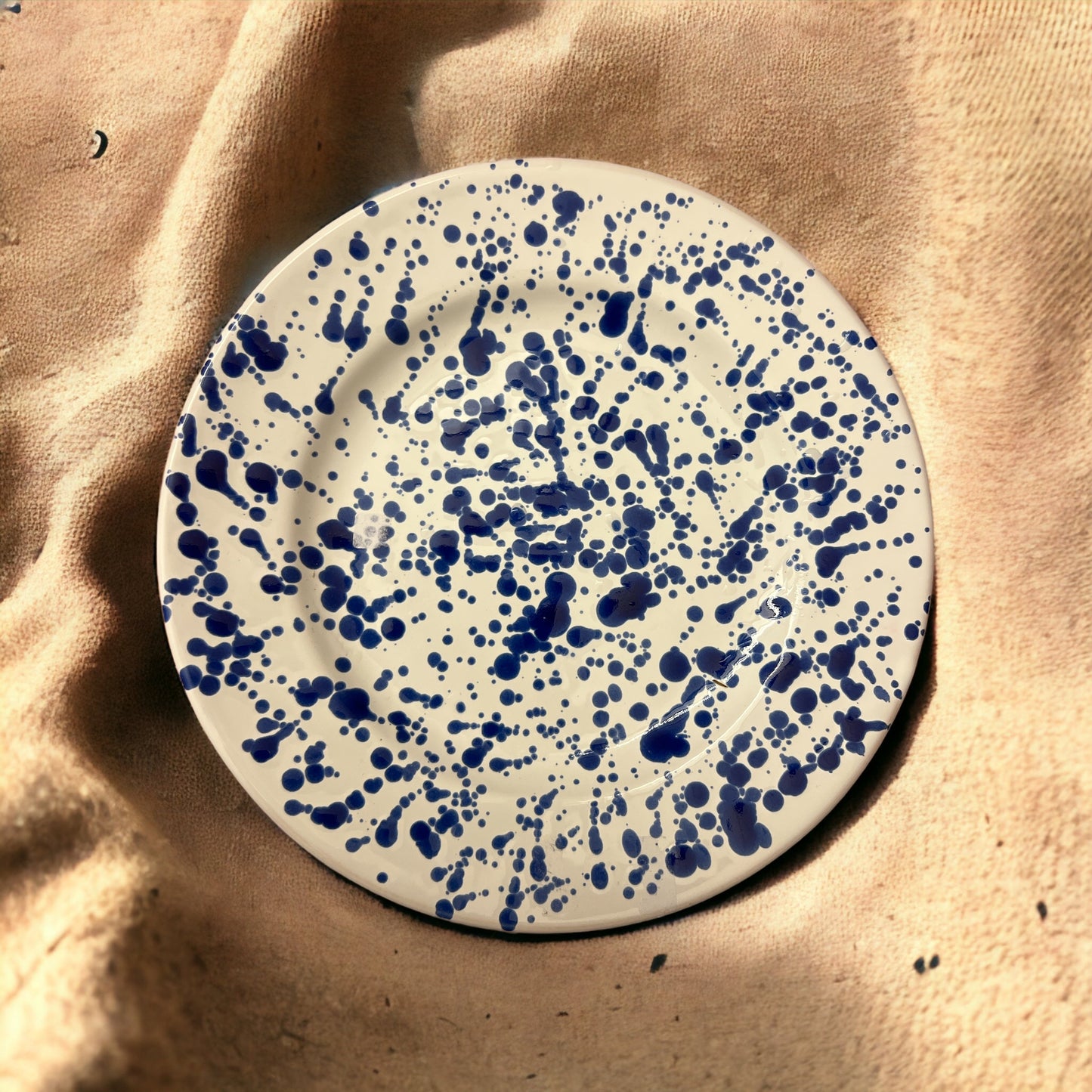 Piatto Piccolo - bianco e blu