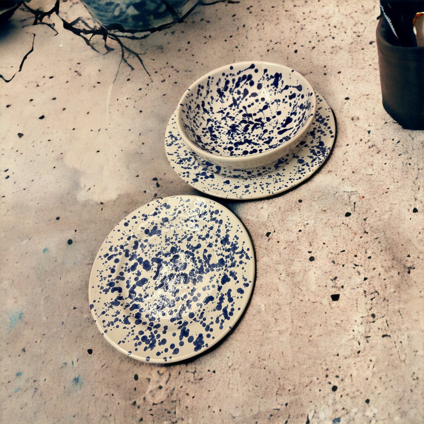 Set - bianco e blu