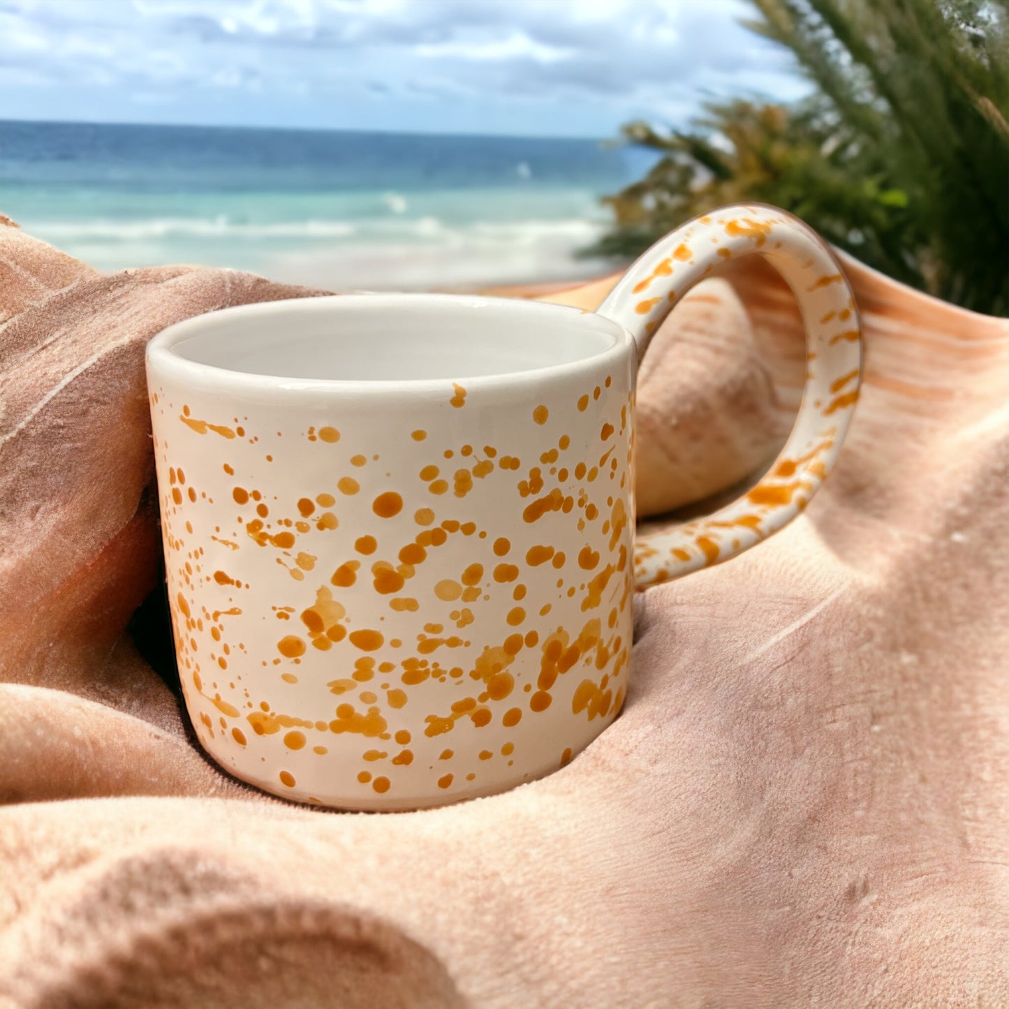 La Tazza - bianco e arancione