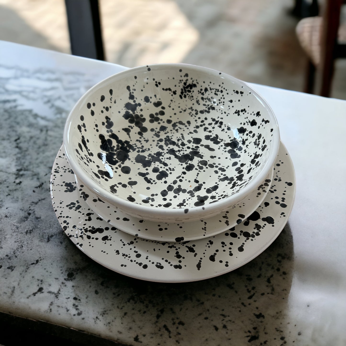 Set - crema e nero